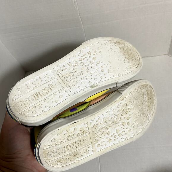 GroundUP Spongebob Squarepants Mismatched Canvas Sneakers Patrick Star Sz 5 - Picture 5 of 11